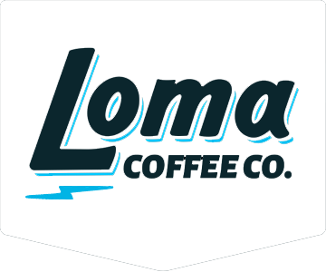 loma coffee co logo white